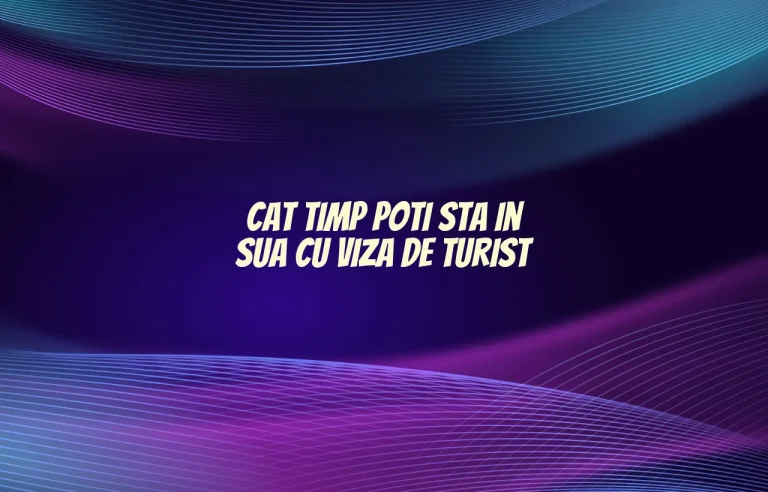 cat timp poti sta in sua cu viza de turist