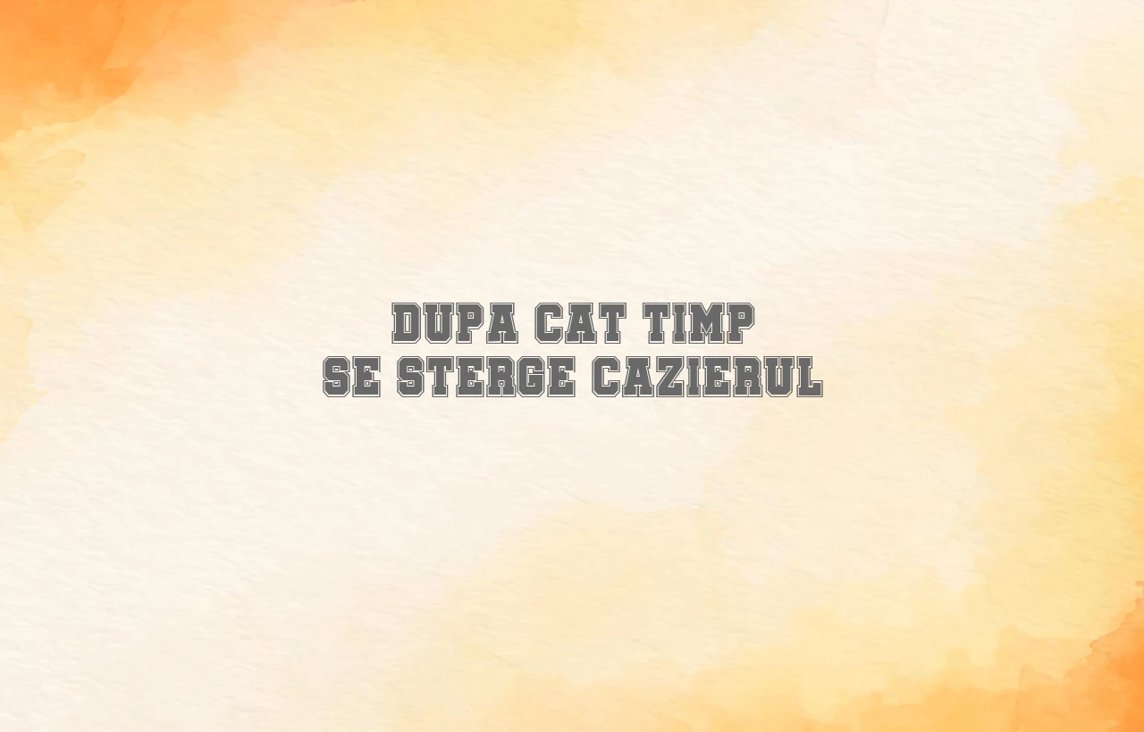 dupa cat timp se sterge cazierul